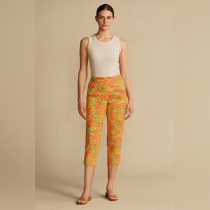 Liz Claiborne Vintage Floral Cropped Pedal Pusher Size 12